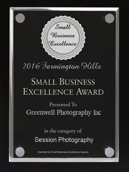 small business award farmington hills photography 2016