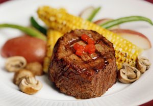 food photography of ribeye steak for advertising